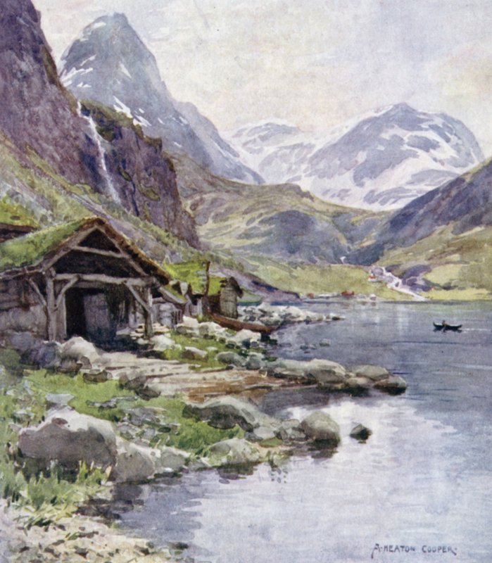 Meraak, Geirangerfjord von Alfred Heaton Cooper
