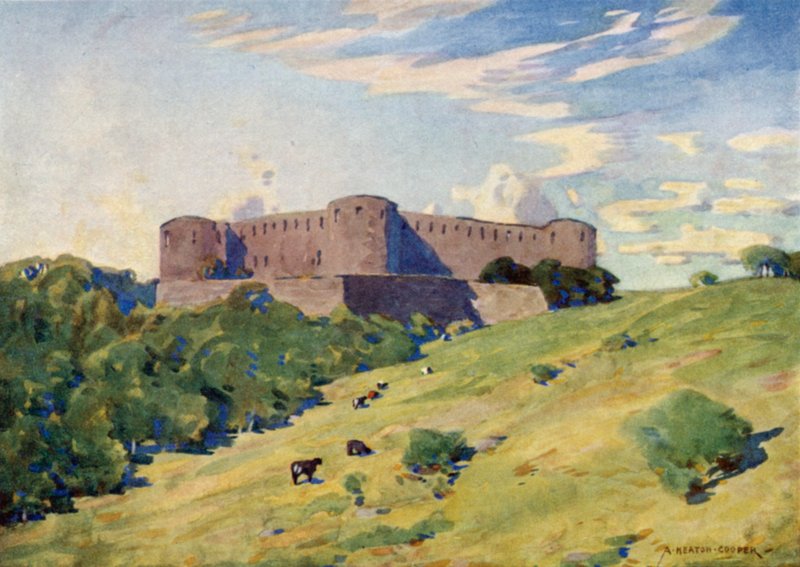 Ruinen von Schloss Borgholm, Öland von Alfred Heaton Cooper
