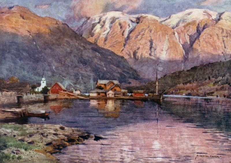 Ulvik, Hardangerfjord von Alfred Heaton Cooper