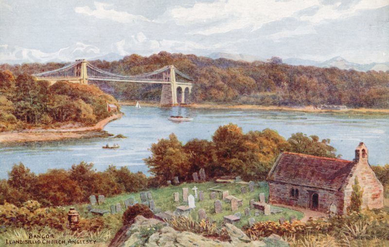 Bangor, Llandisillio Kirche, Anglesey von Alfred Robert Quinton