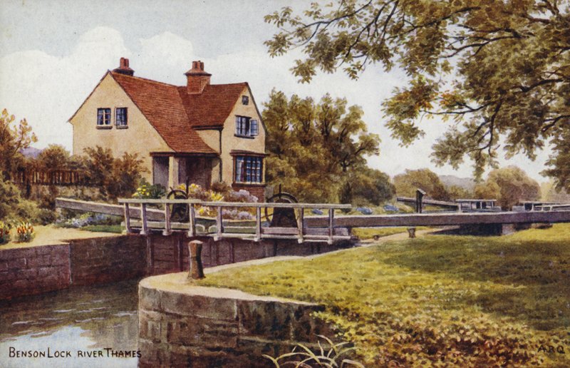 Benson Lock River Thames von Alfred Robert Quinton