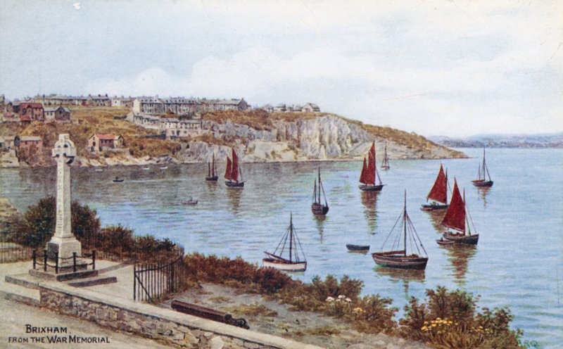 Brixham, vom Kriegerdenkmal von Alfred Robert Quinton