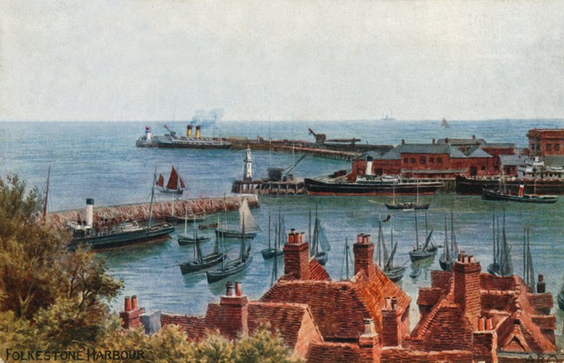 Hafen von Folkestone von Alfred Robert Quinton