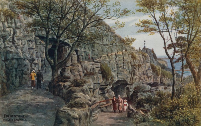 Folkestone, der Zickzackweg von Alfred Robert Quinton