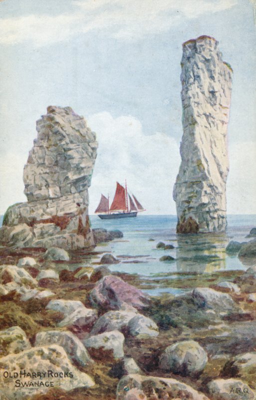 Old Harry Rocks, Swanage von Alfred Robert Quinton