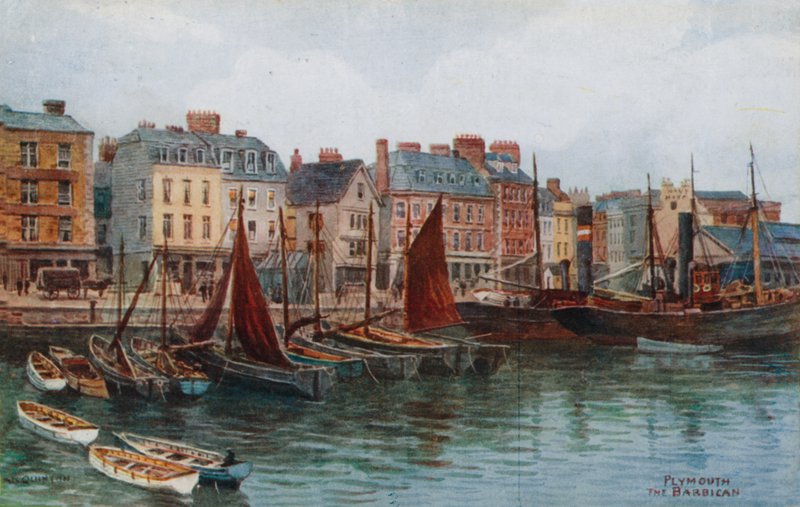 Plymouth, The Barbican von Alfred Robert Quinton