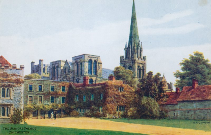 Der Bischofspalast, Chichester von Alfred Robert Quinton