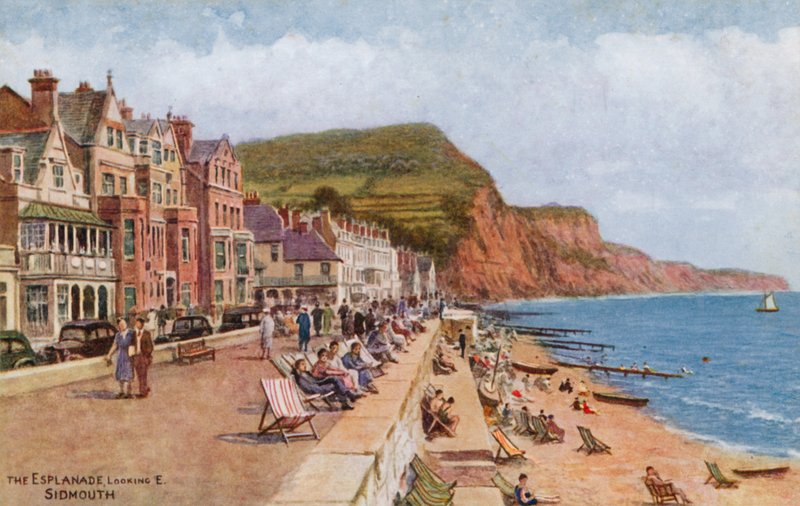 Die Esplanade, Blick nach Osten, Sidmouth von Alfred Robert Quinton
