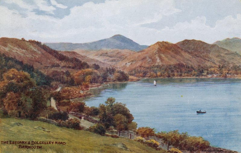 Das Ästuar und die Dolgelley-Straße, Barmouth von Alfred Robert Quinton