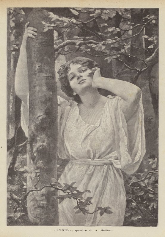 Das Echo, Gemälde von A. Seifert von Alfred Seifert