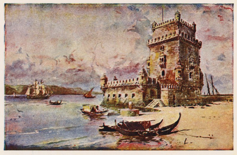 Turm von Belem, Lissabon von Alfredo Roque Gameiro