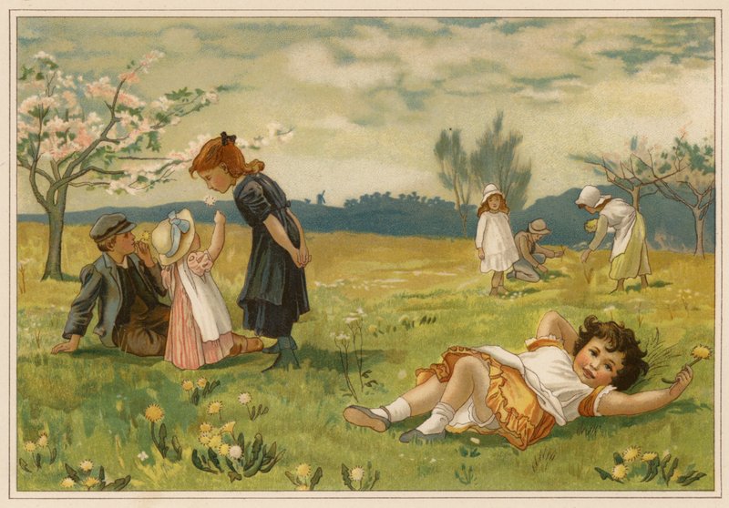 Der eingebildete Apfelzweig (Chromolithografie) von Alice Havers