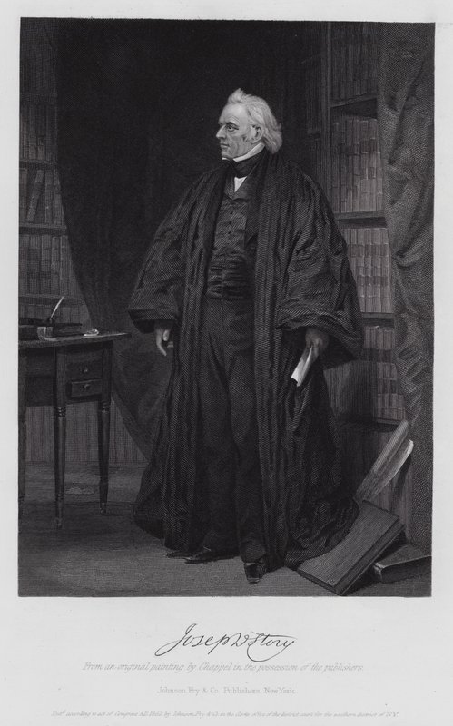 Joseph Story (Gravur) von Alonzo (after) Chappel