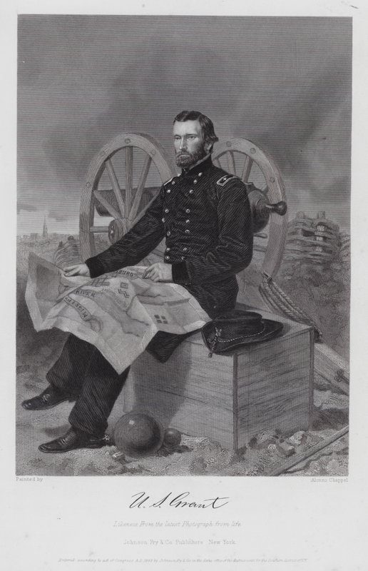 Ulysses S Grant (Gravur) von Alonzo (after) Chappel
