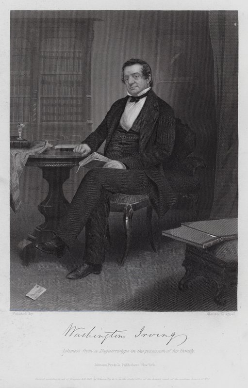 Washington Irving von Alonzo (after) Chappel