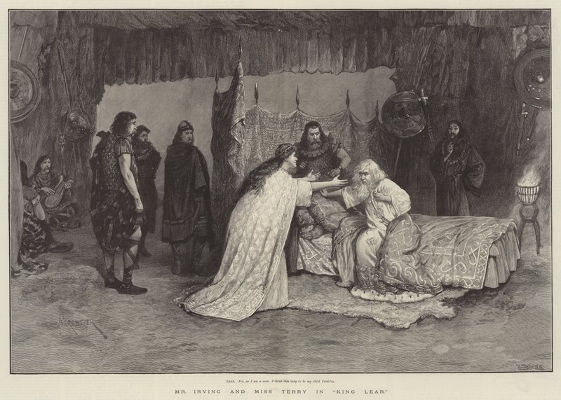 Mr. Irving und Miss Terry in König Lear von Amedee Forestier