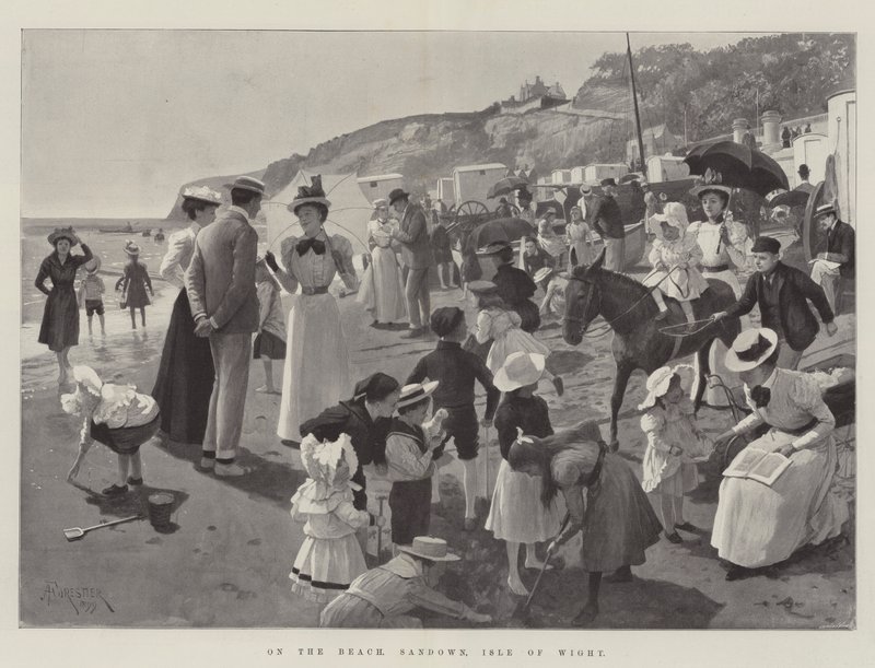 Am Strand, Sandown, Isle of Wight von Amedee Forestier