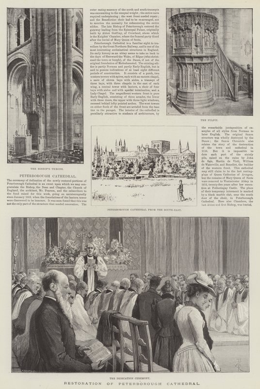 Restaurierung der Kathedrale von Peterborough von Amedee Forestier