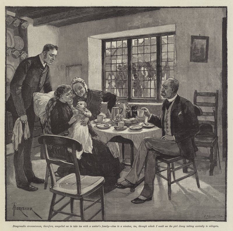 Der unbedachte Kellner, von J M Barrie von Amedee Forestier