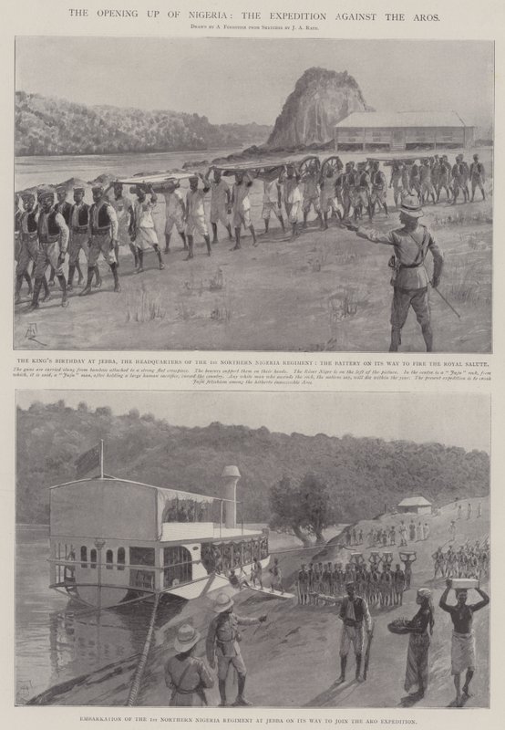 Die Erschließung Nigerias, die Expedition gegen die Aros von Amedee Forestier