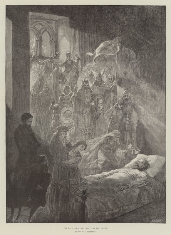 Der verstorbene Lord Tennyson, das letzte Idyll von Amedee Forestier