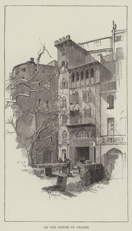 Ein altes Haus in Grasse von Amedee Forestier