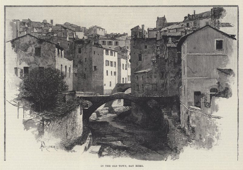 In der Altstadt, San Remo von Amedee Forestier