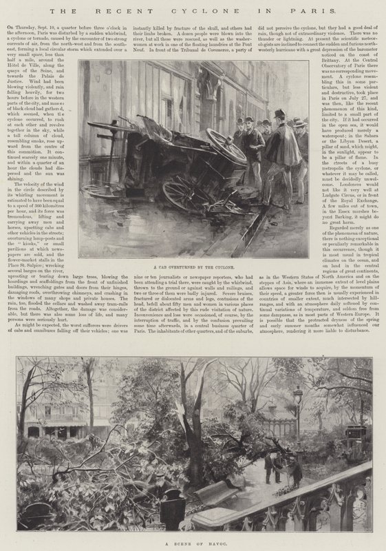 Der jüngste Zyklon in Paris von Amedee Forestier