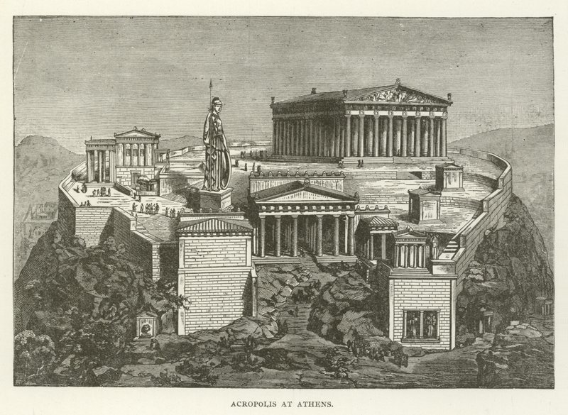 Akropolis in Athen von American School