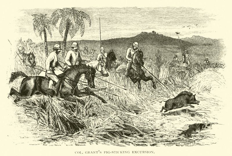 Colonel Grants Schweinejagd-Ausflug von American School