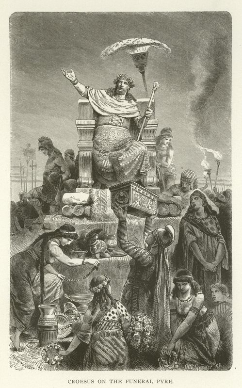 Kroisos auf dem Scheiterhaufen von American School