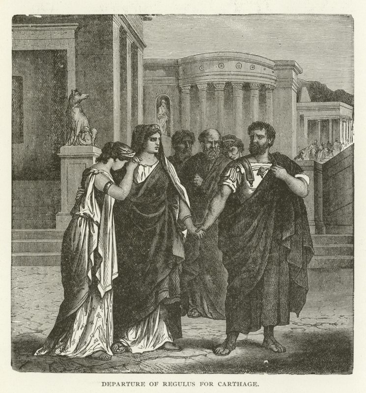 Abreise von Regulus nach Karthago von American School