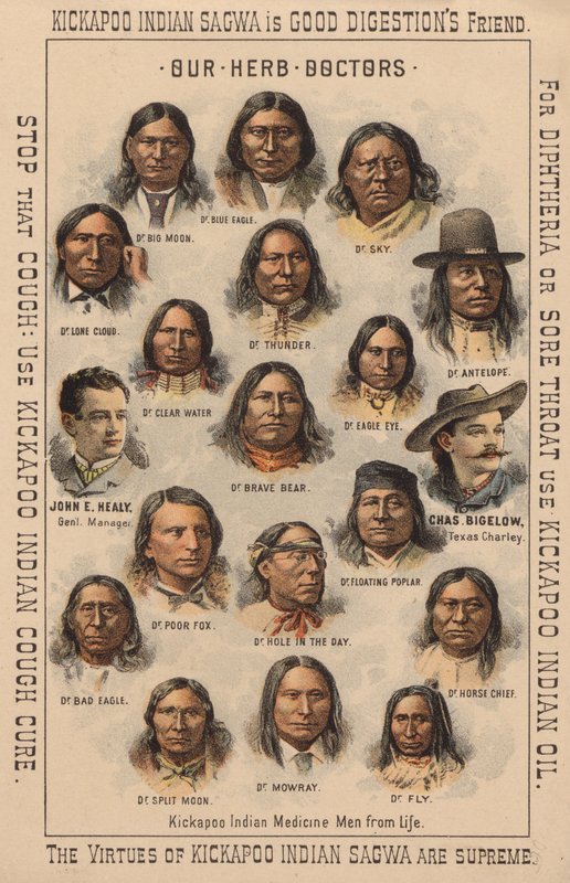 Kickapoo-Indianer-Medizinmänner von American School