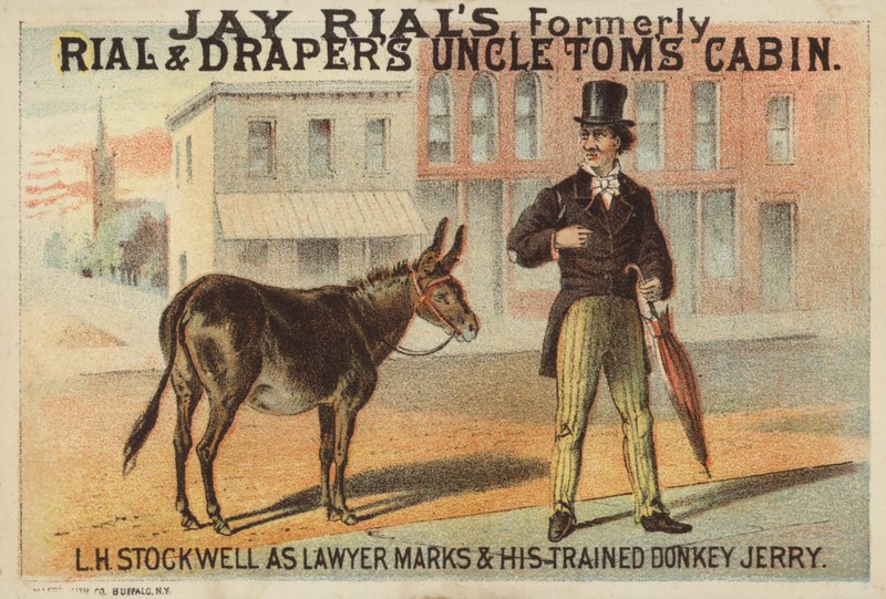 Mann und Esel von American School