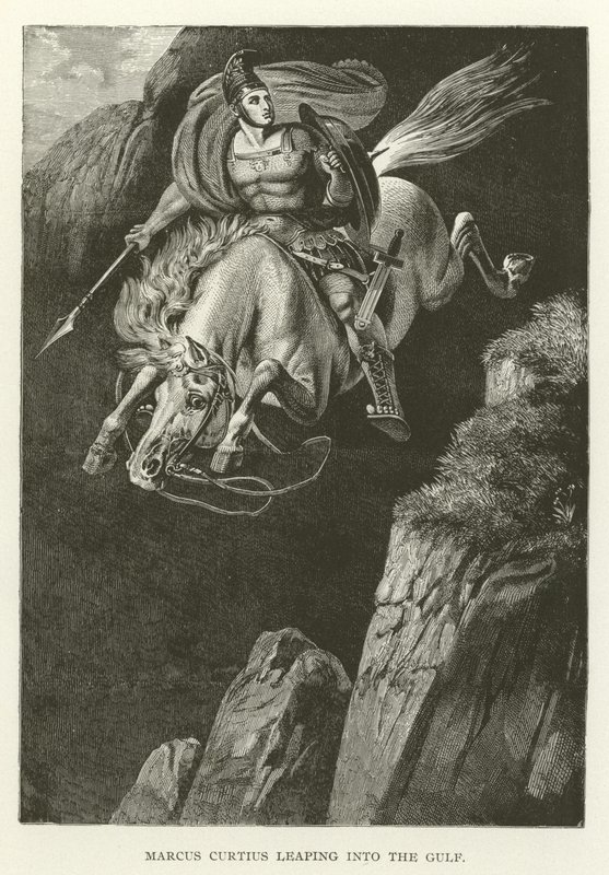 Marcus Curtius springt in den Abgrund von American School
