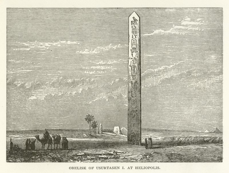 Obelisk von Usurtasen I. in Heliopolis von American School