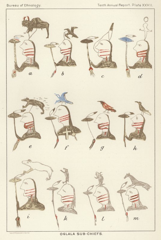 Oglala-Unterhäuptlinge von American School