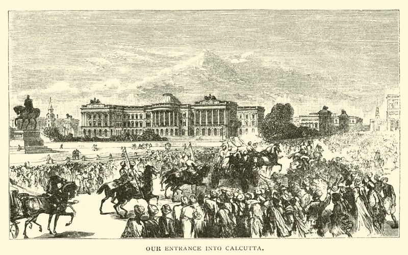 Unser Eintritt in Kalkutta von American School