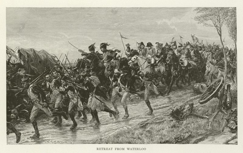 Rückzug von Waterloo von American School