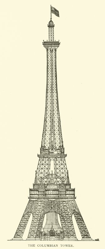 Der Kolumbianische Turm (Stich) von American School
