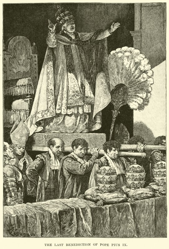Der letzte Segen von Papst Pius IX. von American School