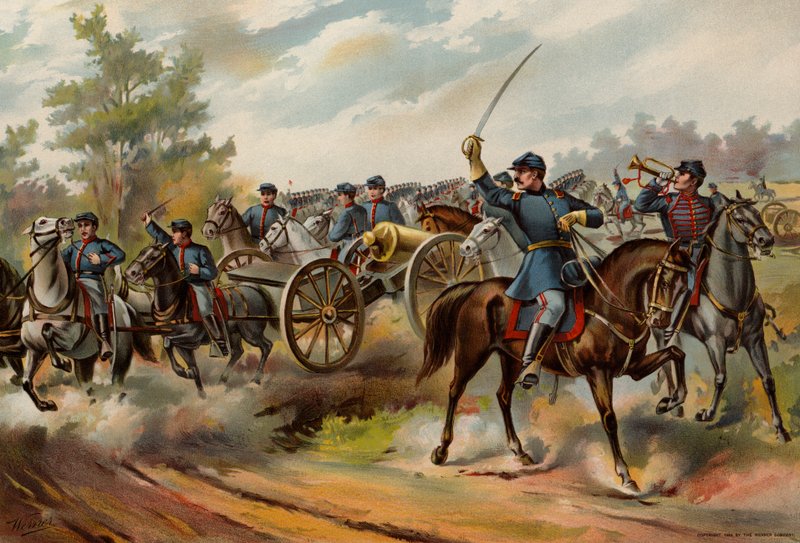 US Army, Pferdeartillerie von American School