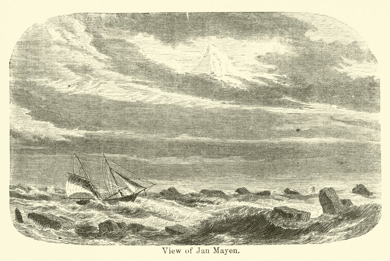 Blick auf Jan Mayen von American School