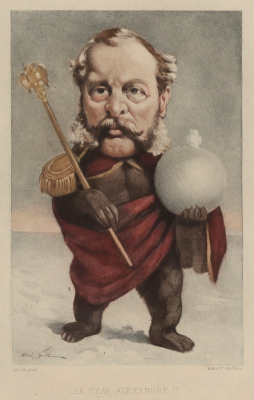 Zar Alexander II. von Russland von Andre Gill