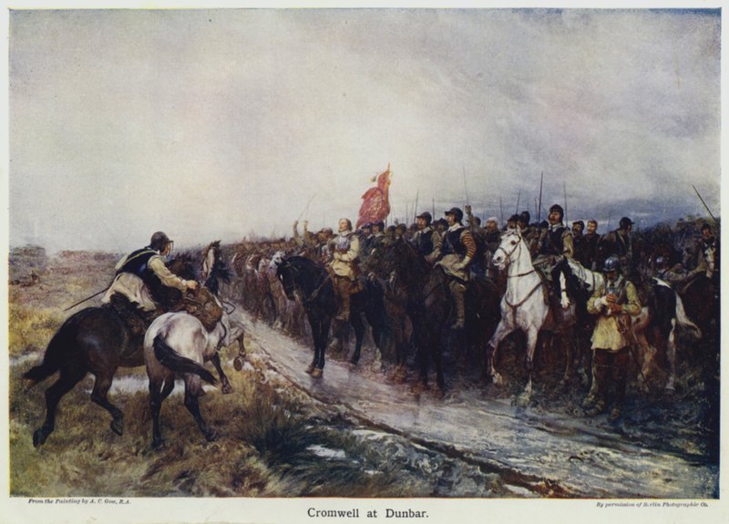 Cromwell bei Dunbar von Andrew Carrick (after) Gow