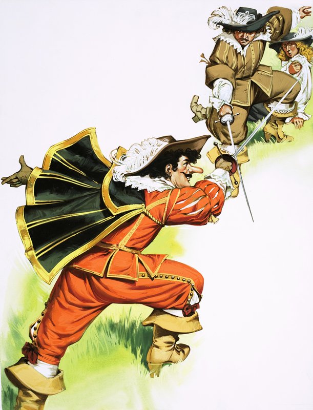 Cyrano de Bergerac im Schwertkampf von Angus McBride