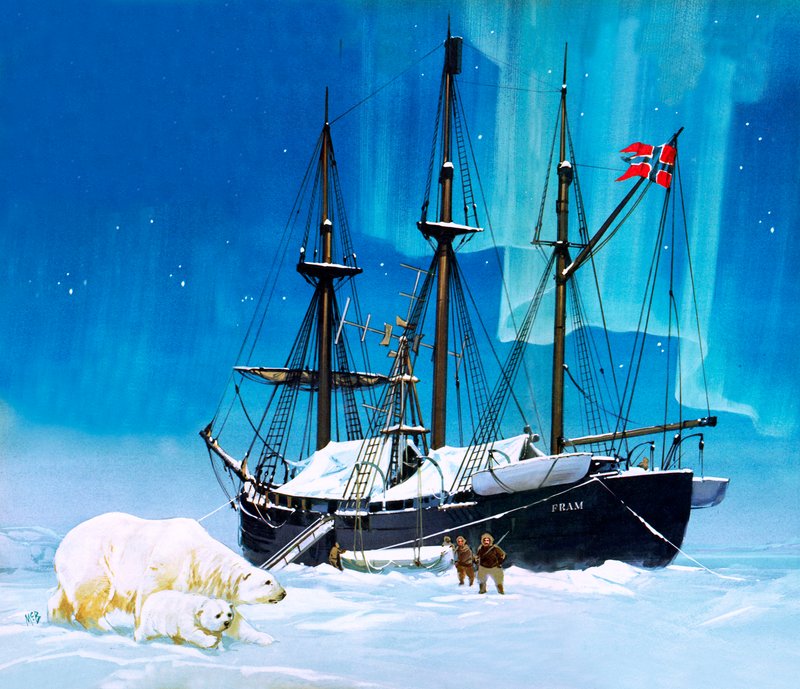 Fridtjof Nansen und die Fram von Angus McBride