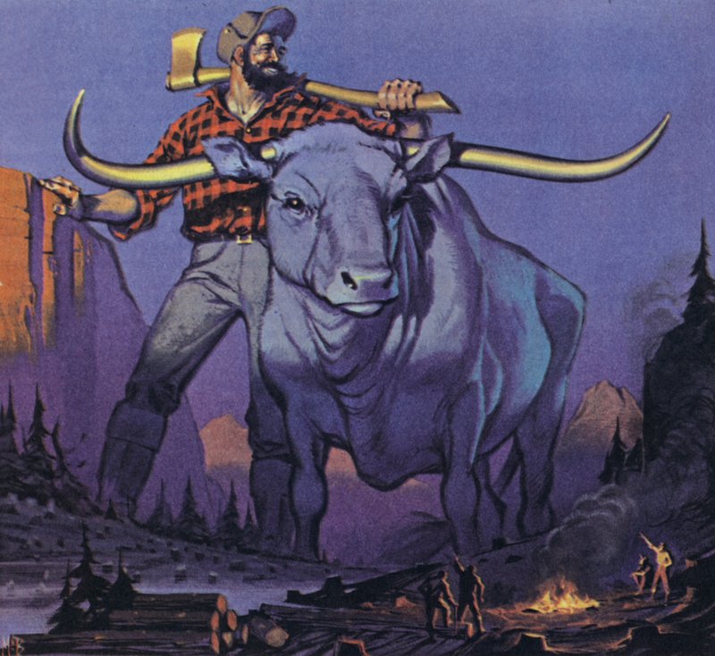 Paul Bunyan und Babe von Angus McBride