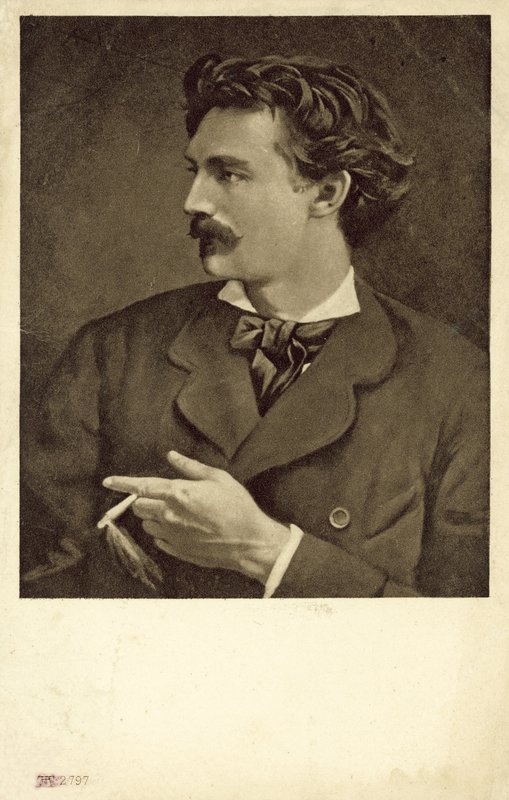 Selbstporträt von Anselm Feuerbach, deutscher Künstler von Anselm Feuerbach