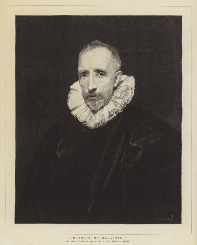 Porträt von Gevartius von Anthony van Dyck